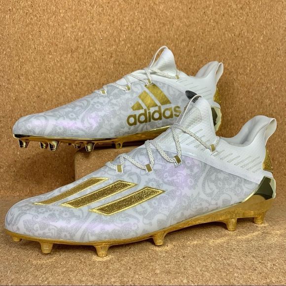 Gold And White Adidas Football Cleats Football Adizero X